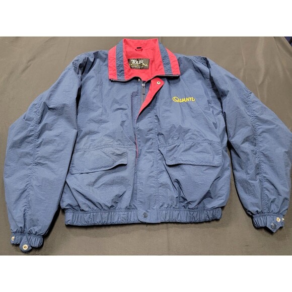 Unknown Other - Vintage QUANTUM The Choice of Serious Fisherman Blue Fishing Jacket Sz L Taiwan